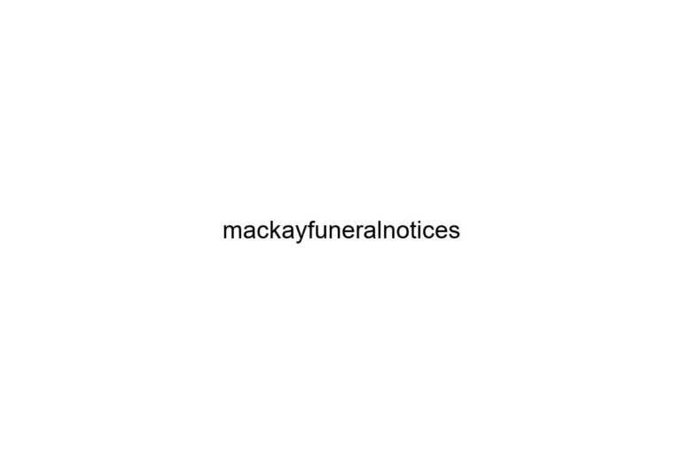 mackayfuneralnotices