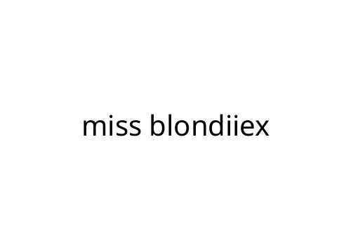 miss blondiiex