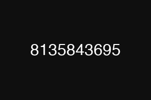 8135843695