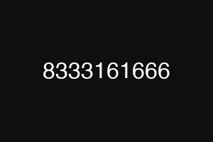 8333161666